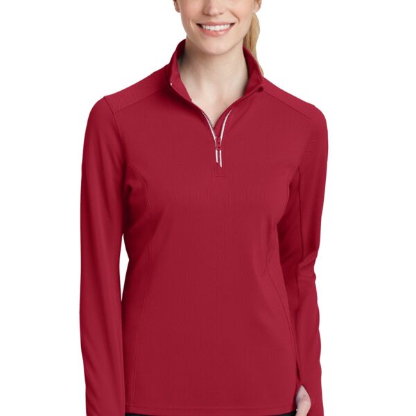 Women's Textured 1/4 Zip Pullover Thumbnail